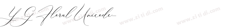 YG Floral Unicode字体转换